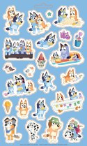 Bluey Zabawa na Całego 100 naklejek wielokrotnego użytku Naklejki Blue
