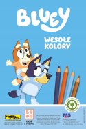 Bluey kolorowe zdrapki Blue Zdrapywanka Kolorowanka Naklejki Wesołe Kolory