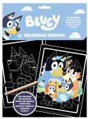 Bluey kolorowe zdrapki Blue Zdrapywanka Kolorowanka Naklejki Wesołe Kolory