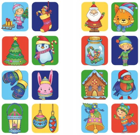 Brzdące Kolorują Magiczne Święta Naklejki Świecące w Ciemności Skrzat