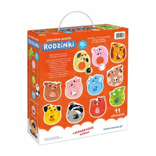 CzuCzu Pierwsze puzzle Rodzinki dla dzieci 15m+