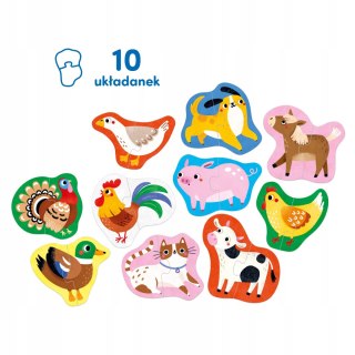CzuCzu Puzzle do pary Moje Zwierzątka dzieci 18 mies.+ Czu czu Baby