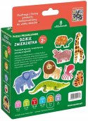 CzuCzu Puzzle progresywne Dzikie zwierzątka 2+ 8 układanek dla dwulatka