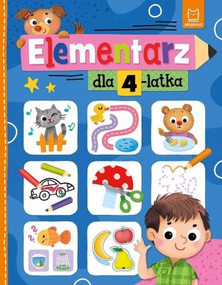 Elementarz dla 4-latka Aksjomat Przedszkolak Zadania Nauka Pisania