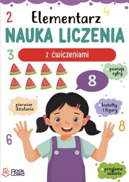 Elementarz nauka liczenia z ćwiczeniami Bookolika
