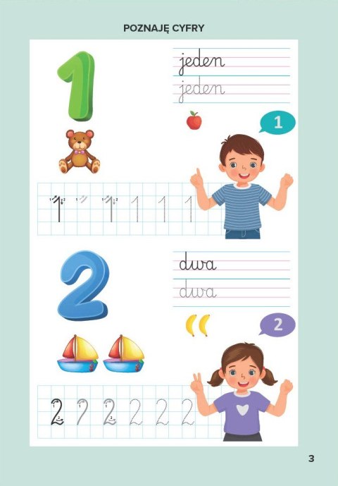 Elementarz nauka liczenia z ćwiczeniami Bookolika