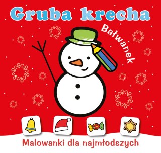 Gruba Krecha Bałwanek Kolorowanki dla Najmłodszych Skrzat Świąteczna