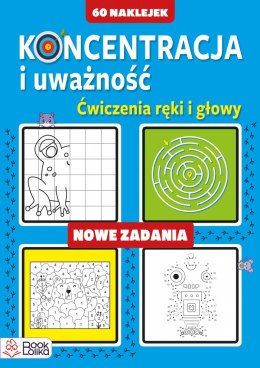 Koncentracja i uważność Nowe zadania 5+ Bookolika Ćwiczenia Ręki i Głowy