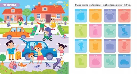 Książeczka z okienkami W podróży 100 okienek 100 słów Aksjomat