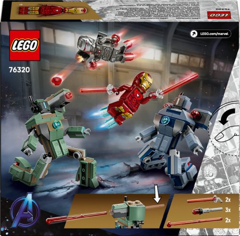 Lego 76320 Iron Man i War Machine kontra drony Hammera