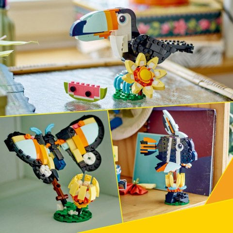 Lego Creator 3w1 Dzikie zwierzęta Tropikalny tukan