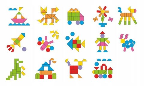 Mały miś to lubi! Figury geometryczne Aksjomat Układanki + Książeczka