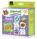 Mały miś to lubi! Zabawy logopedyczne Puzzle + książeczka Aksjomat