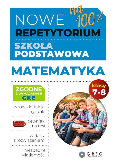 Nowe Repetytorium Szkoła Podstawowa Matematyka Klasa 7-8 Greg 2024-2026
