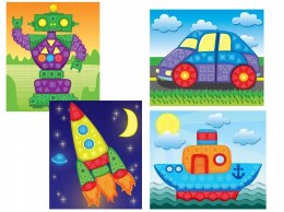 OUTLET Genialny Dzieciak Piankowa Wyklejanka dla Chłopca Pojazdy Mozaika