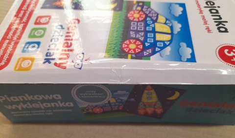 OUTLET Genialny Dzieciak Piankowa Wyklejanka dla Chłopca Pojazdy Mozaika