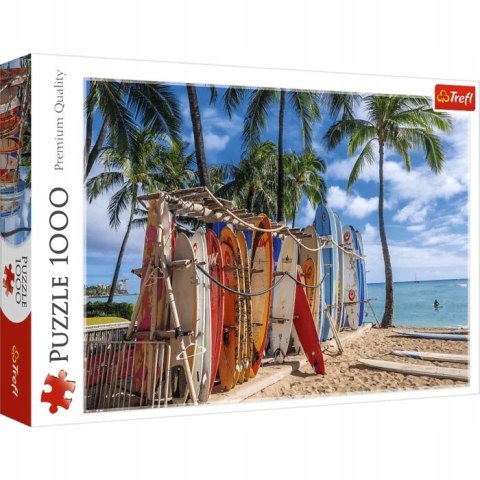 OUTLET Puzzle 1000 elementów Plaża Waikiki Hawaje 10742 Trefl