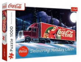 OUTLET Puzzle Trefl Świąteczna Ciężarówka Coca-Cola 1000 elementów