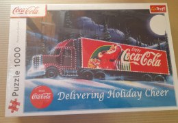 OUTLET Puzzle Trefl Świąteczna Ciężarówka Coca-Cola 1000 elementów