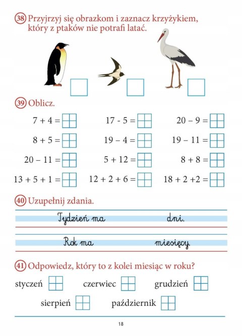 Pierwszoteścik Testy kompetencji klasa 1 Bookolika Pierwszoklasisty