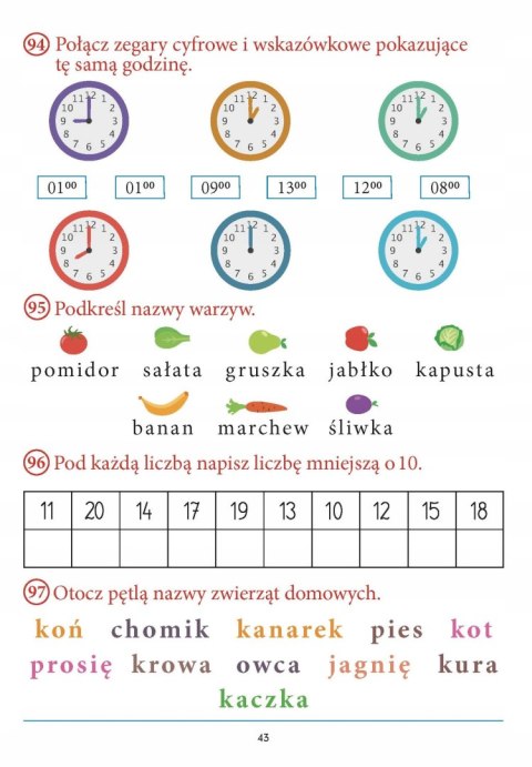 Pierwszoteścik Testy kompetencji klasa 1 Bookolika Pierwszoklasisty