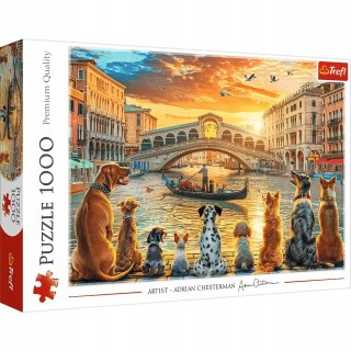 Puzzle 1000 elementów Pieski w Wenecji 10944 Trefl