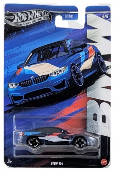 Samochód Hot Wheels BMW M4 JBY57 niebieski GRT01