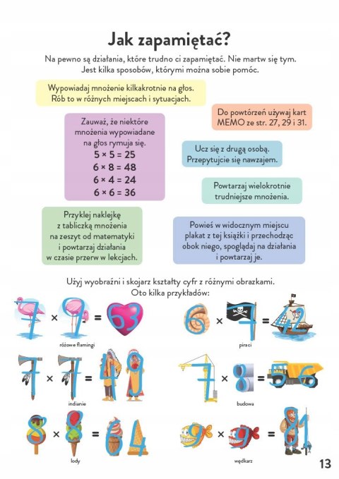 Tabliczka mnożenia w 3 dni Monika Majewska Bookolika