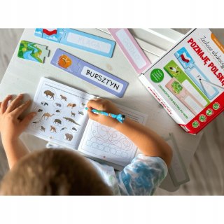 Zestaw edukacyjny Poznaję Polskę. Książka + puzzle do pisania Kapitan Nauka