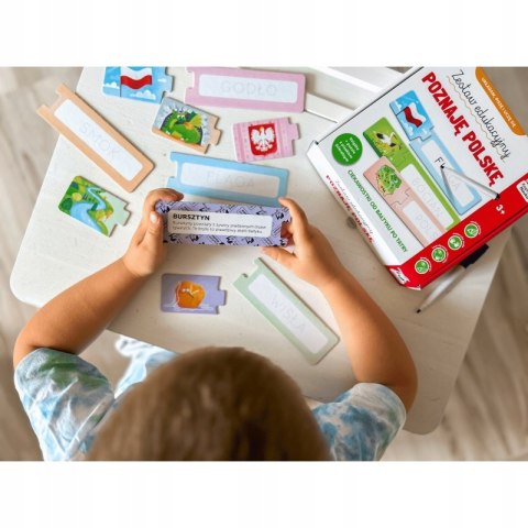 Zestaw edukacyjny Poznaję Polskę. Książka + puzzle do pisania Kapitan Nauka