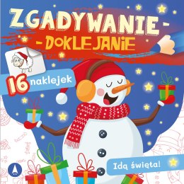 Zgadywanie-doklejanie Idą święta Skrzat Naklejki Świąteczne Zgadywanki