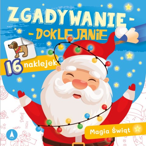 Zgadywanie-doklejanie Magia świąt Skrzat Świąteczne Zabawy Świąteczna