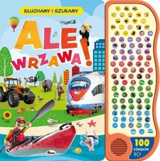 Ale wrzawa Słuchamy i szukamy 100 dźwięków Książka dźwiękowa