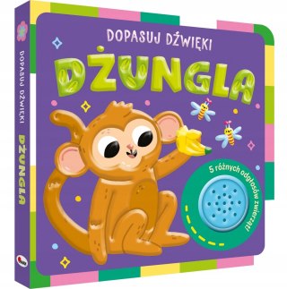 Dopasuj dźwięki Dżungla 5 różnych odgłosów zwierząt