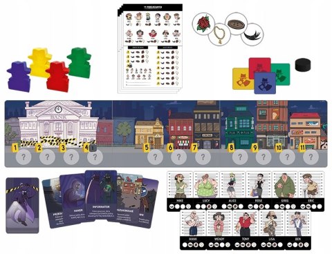 Gra Logiczna planszowa Logicus 11 Podejrzanych Kukuryku 12+