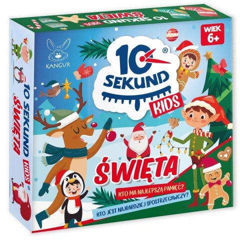 Gra planszowa 10 Sekund Kids Święta Kangur Świąteczna Mikołaj 6+