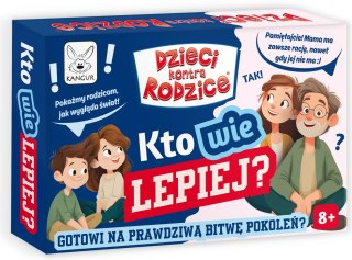 Gra planszowa Dzieci kontra Rodzice Kto Wie Lepiej? Kangur 8+