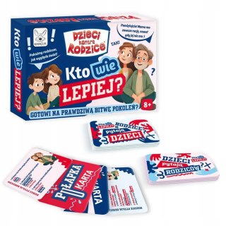Gra planszowa Dzieci kontra Rodzice Kto Wie Lepiej? Kangur 8+