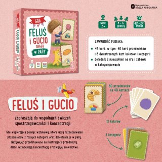 Gra planszowa Feluś i Gucio grają w pary Nasza Księgarnia