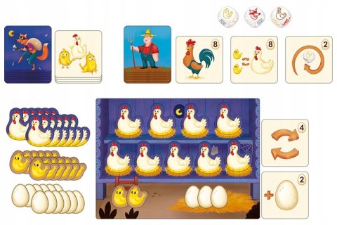 Gra planszowa Pełny kurnik Powrót Lisa Kukuryku Rodzinna