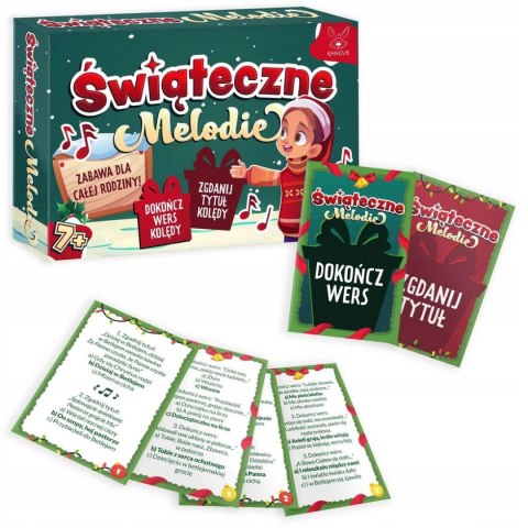 Gra planszowa Świąteczne Melodie Kangur Zgadnij tytuł Kolędy 7+ Świąteczna