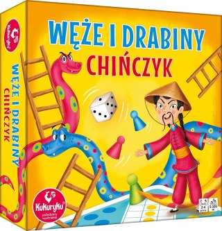 Gra planszowa Węże i Drabiny Chińczyk Kukuryku Rodzinna 5+