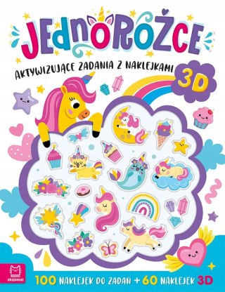 Jednorożce Aktywizujące zadania z naklejkami 3D Aksjomat