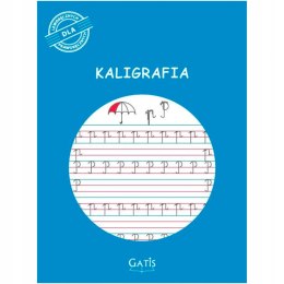 Kaligrafia 16 kartek Ćwiczenia A4 Literki Nauka Pisania
