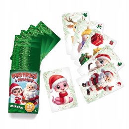 Karty Piotruś Pamięć Gra Karciana Mikołaj Świąteczna Mikołajki Święta