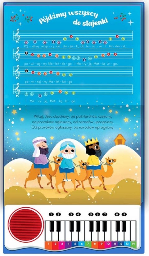Kolędy dla dzieci Sam zagraj i zaśpiewaj kolędy! Książka z pianinkiem Aksjo