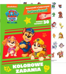 Kolorowe zadania Psi Patrol Rysowanki z bajecznymi tatuażami Tatuaże