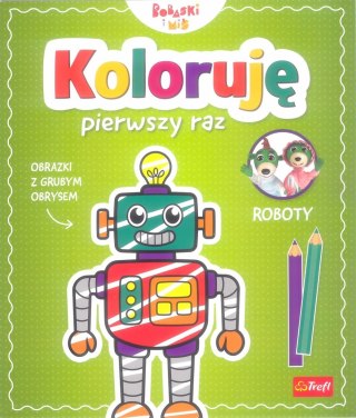 Koloruję pierwszy raz Roboty Bobaski i Miś Martyna Jelonek