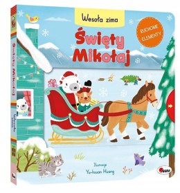 Książeczka Święty Mikołaj Wesoła Zima z Ruchomymi Okienkami