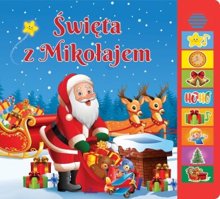 Książka dźwiękowa Święta z Mikołajem Świąteczna Mikołaj